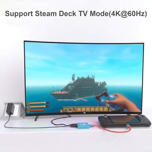 TNATRA Switch Dock, Portable TV Docking Station Compatible with Steam Deck/ROG Ally/Legion GO, 3-in-1 Switch Travel Dock with HDMI 4K@60Hz, 100W Charge PD Port and USB 3.0 — view 4