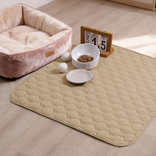 gogobunny 3X Stronger Waterproof Pet Blanket, Scratch Proof Furniture Protector for Dogs Cats, Reversible Cover 30x30 Inch, Dark Beige — view 4