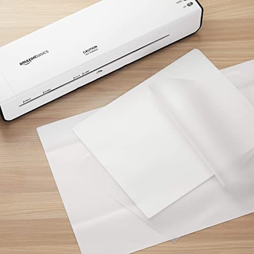 Amazon Basics Clear Thermal Laminating Plastic Paper Laminator Sheets, 22.9 cm x 29.2 cm, 200-Pack, 72 micron — view 4