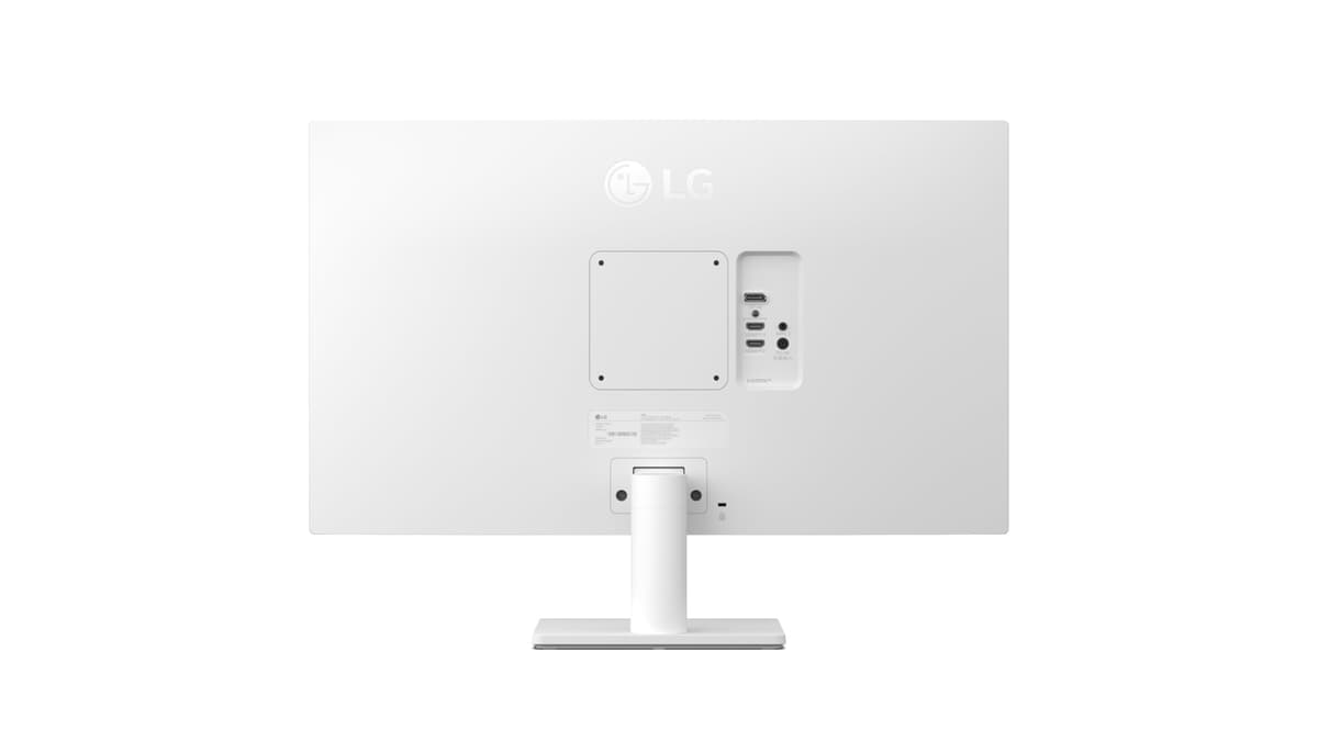 LG UltraFine Monitor 27US550 - 4K UHD IPS 27 inch, 60Hz, 5ms, DCI-P3 90%, 10bit, HDR10, Flicker safe & Reader Mode, Smart Energy Saving, Height-Tilt-Pivot-Swivel Adjustment, DP1.4, HDMI, White — view 3