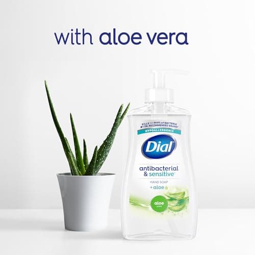 Dial Antibacterial Defense Liquid Hand Soap + Aloe, Aloe Scent, 11 Fl Oz (Pack of 12), Dermatologist-Tested Hand Wash, Gentle Formula — view 6