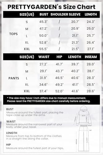 PRETTYGARDEN Womens Sweatsuits 2 Piece Set 2026 Casual Winter Long Sleeve Hoodie Loose Wide Leg Sweatpants Fall Tracksuit (Grey Blue,Medium) — view 5