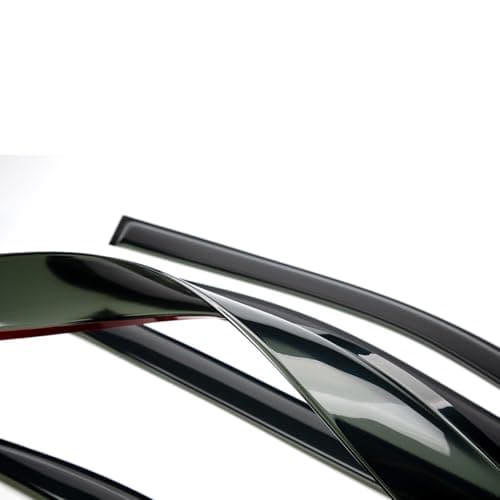 Deebior Side Wind Deflector, 4pc Out-Channel Rain Guards, Smoke Window Visors fit for 2007-2014 Chevy Silverado/GMC Sierra 1500/2500HD/3500HD Crew Cab, 07-14 Yukon XL/Suburban/Avalanche 94515 — view 6