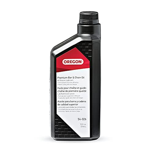 Oregon 54-026 Premium Bar and Chain Oil and Lubricant for Chainsaws, 1 Quart Bottle (32 fl.oz / 946 ml)