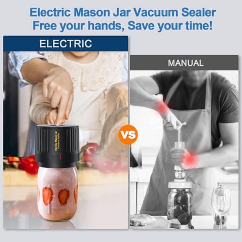 LOVE MOMENT Electric Mason Jar Vacuum Sealer Kit