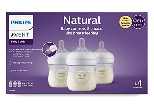 Philips Avent Natural Baby Bottle with Natural Response Nipple (Slow Flow, Flow 2), 4oz, 3-pack, SCY900/03 — view 19