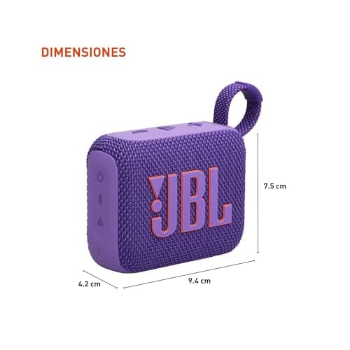 JBL Go 4 - Ultra-Portable, Waterproof and Dustproof Bluetooth Speaker, 7-Hour Built-in Battery, Made in Part with Recycled Materials (Purple) — view 2