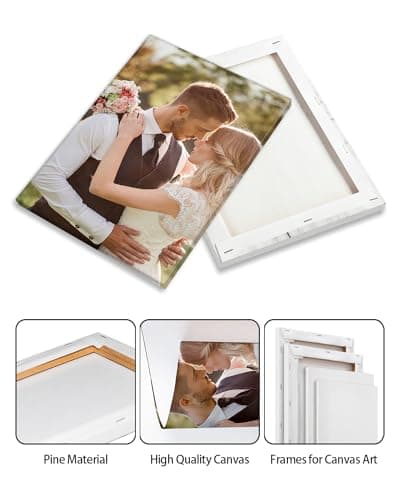AbcCustomize Canvas Prints with Your Photos, Ship Next Day Custom Canvas Prints for Living Room, Bedroom, Home Decor, Personalized Gifts for Family, Friends, Anniversaries, Ready to Hang — view 4