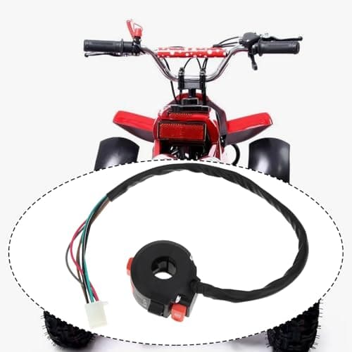 OTOTEC ATV Handlebar Switch 7-Wire Female Plug Start Stop Light Choke Compatible with Taotao Compatible with Roketa 50-125cc Models 53cm — view 2