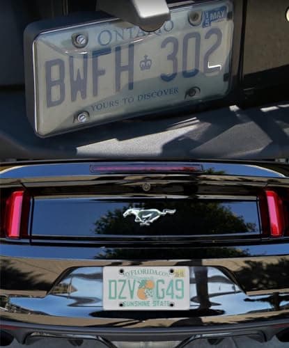 2 Pack License Plate Cover,Weather Resistance,Unbreakable Licence Plate Protector with Transparent Design,Fits All Standard 6x12Inches License Plates, (Clear-2) — view 6