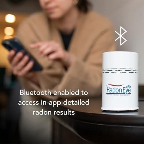 Ecosense RD200 RadonEye, Home Radon Detector, Fast & Accurate Real-Time Monitoring, OLED Display, Easy Setup with Free App, Bluetooth — view 4