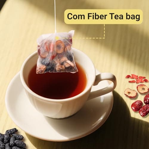Kidney Tea Formula Ginseng Six Treasure Tea - Natural Chinese Traditional Herbal Ginseng Five Treasures Kidney Detox Cleanse Teabag For Men Women (30 Bags/1 Pack) — view 5