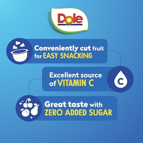 Dole Diced Peaches, Mandarin Oranges, and Cherry Mixed Fruit with No Sugar Added Variety Pack - Dole Fruit Bowls Snacks - 4 oz Bowls - 12 Pack — view 2