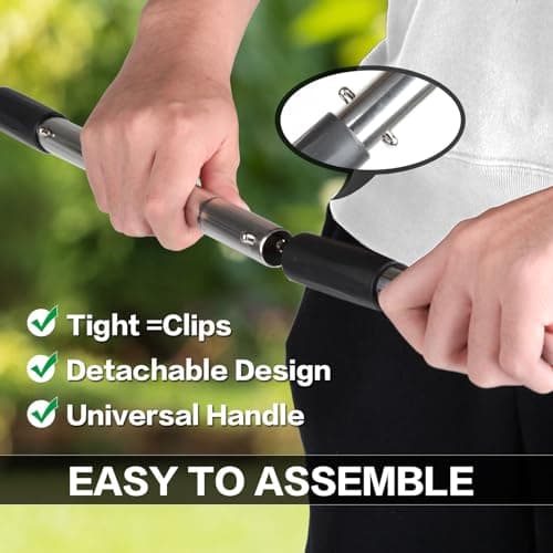 THRISEED Dog Pooper Scooper, Durable Dog Poop Tray and Long Handle Rake Set for Large Medium Small Dogs, Heavy Duty Pet Suppliers — view 3