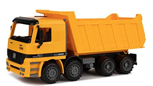 Toy To Enjoy Construction Toys - Excavator & Dump Truck Toy for Kids (Set of 2) – Moveable Claw & Lifting Back – Garbage Truck & Bulldozer Digger – Construction Vehicles for Boys & Kids — view 2