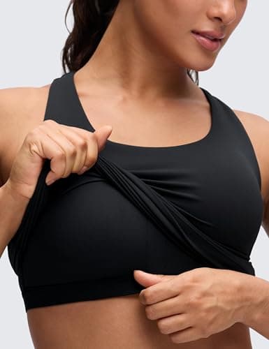CRZ YOGA Butterluxe Racerback Tank Tops Black Large — view 2
