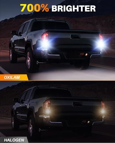 OXILAM 3157 LED Bulb White Reverse Lights, Super Bright 3156 3056 3057 4057 4157 3047 3457 4114 LED Bulb for Backup Light, Tail Light, Brake DRL Turn Signal Parking Light Bulbs, Pack of 2