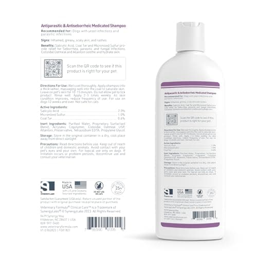 Veterinary Formula Clinical Care – Antiparasitic & Antiseborrheic Medicated Dog Shampoo – Supports Dry, Irritated Skin and Helps Soothe Occasional Itchy Spots – 16 oz — view 7