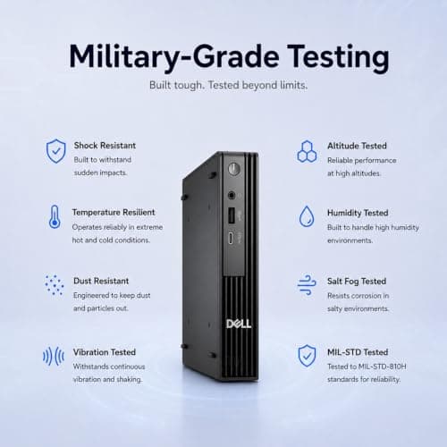 Dell Pro Micro (Next Gen OptiPlex 7020 7000 MFF), Intel 14-Core i5-14500T (> Ultra 5 135U), 16GB DDR5, 512GB SSD, QCM1250 Mini Tiny Business Desktop, Wi-Fi 6E, Ethernet, DisplayPort, HDMI, Win 11 Pro — view 5