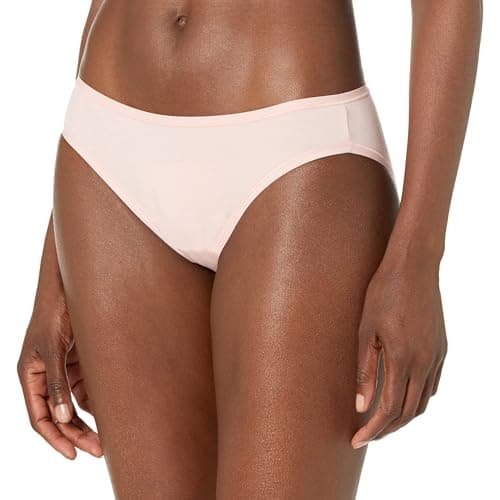Amazon Essentials Women's 6-Pack Cotton Bikini Underwear, Pretty Pops, M