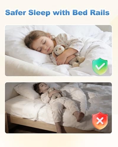 Oiomniv Inflatable Bed Rail Guards for Toddlers (1 Pack) – Portable Bed Safety Rails for Toddler Sleep, Non-Slip Inflatable Bed Guard, Fits Twin, Full, Queen & King Size Beds — view 5