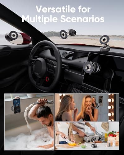 Vacuum Magsafe Car Phone Holder [120+ LB Strongest Suction & 3000gf Strongest Magnetic] 360° Adjustable Magnetic Car Phone Mount, Phone Holders for Your Car for iPhone 17 Pro Max 16 15 14 13 12 Plus