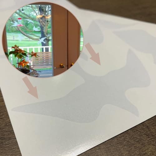 Anti Collision Window Bird Stickers Decals Glass Door Protect and Save Bird Strikes (Clear) — view 6