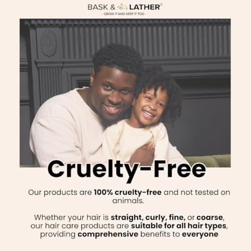 BASK & LATHER Strong Hold Edge Control Gel with Castor Oil, Non-Greasy, Non-Flaking, No White Cast, Long Lasting, Supports Hair Growth, Natural Formula, For All Hair Types, 5.3 Fl Oz — view 6