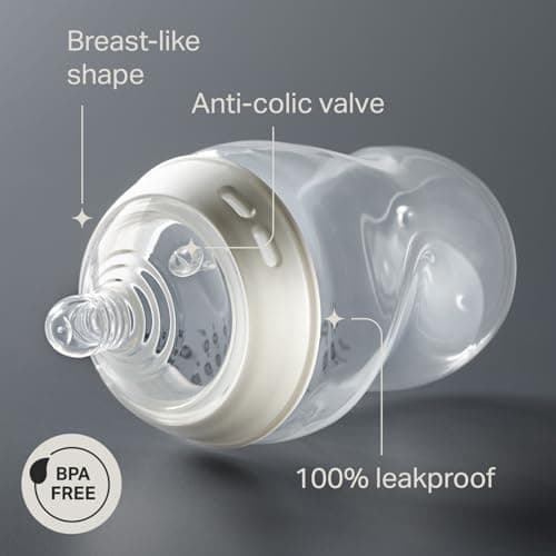 Tommee Tippee Natural Start Anti-Colic 5 oz BPA Free Baby Bottles, 0+ Months, Slow Flow Breast-Like Nipple, Self Sterilizing, Designed for Seamless Transition Between Bottle and Breast, Pack of 4 — view 2