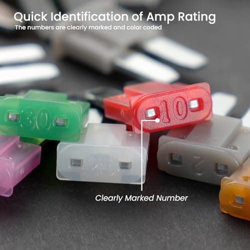 45Pcs Micro2 Car Fuse Kit, Automotive Fuses Assortment kit(2A/3A/5A/7.5A/10A/15A/20A/25A/30A), Blade Fuse for Car/RV/Truck/Boat/Marine — view 4