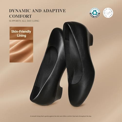 DREAM PAIRS Women's Chunky Low Heels Work Pumps,Black,8 — view 5