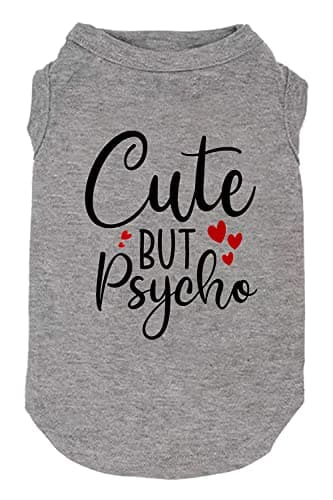 Dog Clothes Puppy T Shirt Vest Soft and Light-Weight for Small Large Dogs with 'Bitches Love ME' Slogan Prining Pet Apparel(XX-Large,SG-Grey01)