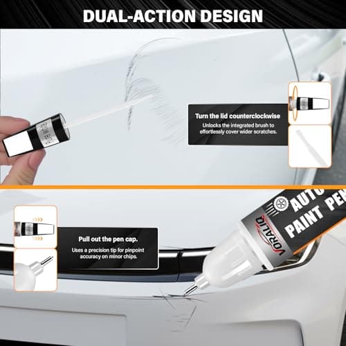 Touch Up Paint for Cars, 3-Pack - White Car Scratch Repair Pen, Color Accurate Automotive Touch Up Paint, Long-Lasting Scratch Resistance, Fast-Drying & User-Friendly, Safe & Water-Resistant for Automotive & Household Touch-Ups — view 4