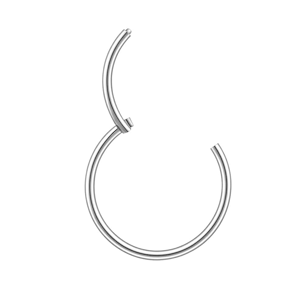 Body CAC Titanium 22G/20G/18G/16G/14G Nose Ring Hoop, Gold Plated Titanium Clicker Sleeper Earring Piercing — view 10