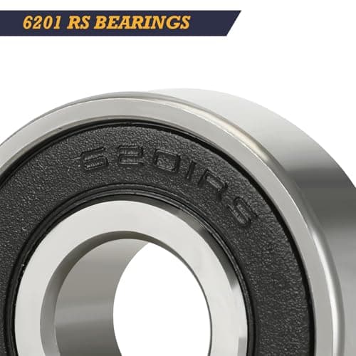 Oraivy 6201RS Bearings 5Pcs Double Rubber Seal Bearings Steel 12x32x10mm Deep Groove Ball Bearings — view 4
