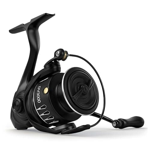 DV3000 Spinning Reel - 5.2:1 Gear Ratio, 5+1 Stainless Steel Bearings, 15.5LBS Max Drag, Heavy-Duty Carbon Fiber Frame for Freshwater/Inshore Fishing (6.7oz)