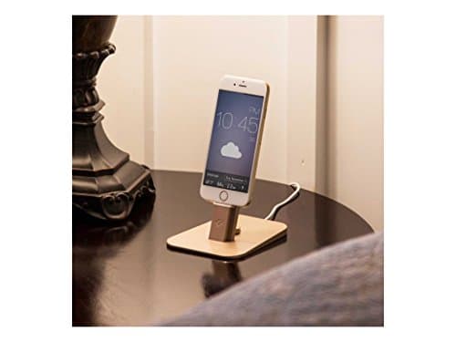 Twelve South Hirise for iPhone/iPad | Adjustable Charging Stand, Requires Apple Lightning Cable, Gold