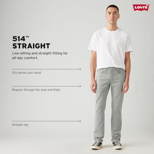 Levi's Men's 514 Straight Jean, Clean Run-Dark Indigo, 36Wx32L — view 3