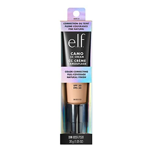 e.l.f. Camo CC Cream, Color Correcting Medium-To-Full Coverage Foundation with SPF 30, Light 210 N, 1.0 Oz (30g) — view 5