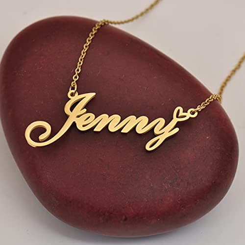 RONKAH Mckenna Custom Personalized Name Necklace Pendant Necklace with Heart Customized Necklace Best Gift for Women Christmas Valentine's Day Mother's Day Birthday AU — view 4