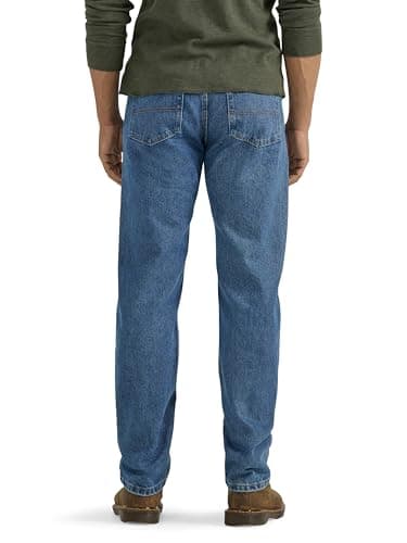 Wrangler Men's Authentics Classic Regular-Fit Jean, Stonewash Mid, 35x29