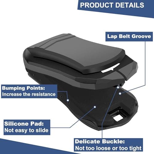 Positioner Clip, Stopper Clamps Positioner, Shoulder Belt Adjuster for Neck & Shoulder Comfort, 4 Pcs — view 2