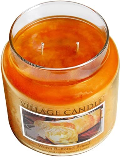 Village Candle Warm Buttered Bread Medium Apothecary Jar, Scented Candle — view 2