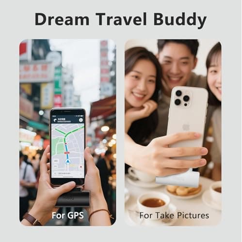 Miady 2-Pack Mini Portable Charger Built-in USB C Connector Small PowerBank — view 2