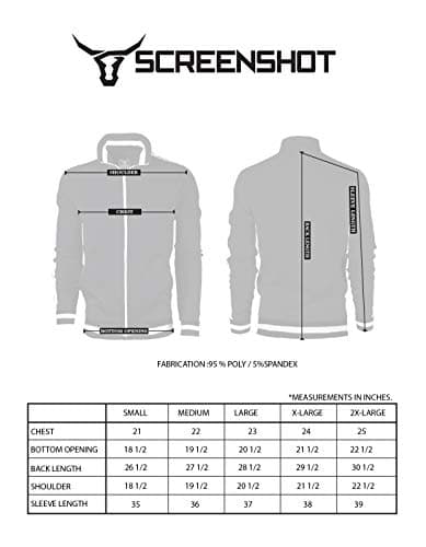 SCREENSHOT Mens Urban Hip Hop Premium Track Jacket - Slim Fit Side Taping Sportswear Urbanwear Streetwear Fashion Top, F11904-black/Pop, X-Large — view 5