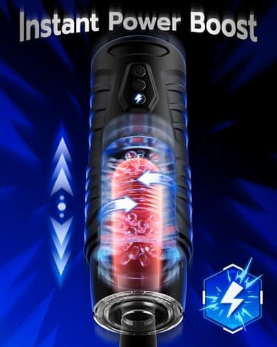 Automatic Male Masturbator Sex Toys for Men - EINSEO Adult Male Sex Toys Penis Pump with 7 Thrusting & Rotating Modes, Pocket Pussy Sex Machine with LCD Display & Suction Base Adult Sex Toy & Games — view 5