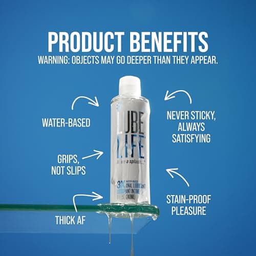 LubeLife 3X Anal Personal Lubricant, Thicker Water-Based lube for Men, Women and Couples, Extra Protection, Non-Sticky, Smooth Glide, 8 Fl Oz — view 2