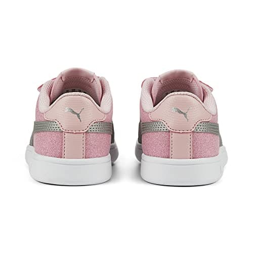 PUMA Kids Girls Smash V2 Glitz Glam V Slip On Sneakers Shoes Casual - Pink - Size 3 M