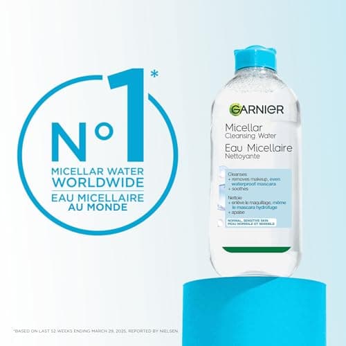 Garnier SkinActive Micellar Cleansing Water All-in-1 Cleanser & Waterproof Makeup Remover, 3.4 Fluid Ounce — view 5