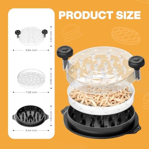 Cleangor Chicken Shredder Tool Twist, Visible Chicken Breast Shredder Tool — view 8